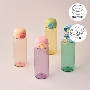 [락앤락몰 전용] 스쿨핏 스위치캡 보틀 520ml+실리콘커버+스트랩 세트