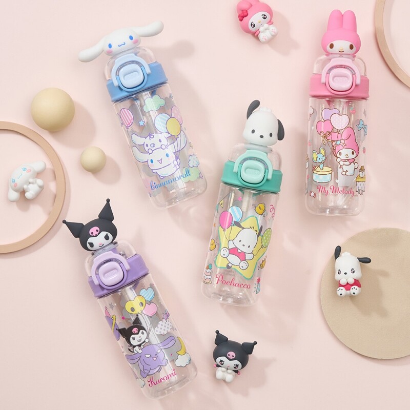 좋은 것을 담다 락앤락,스쿨핏 산리오캐릭터즈 원터치 피규어 보틀 430ml