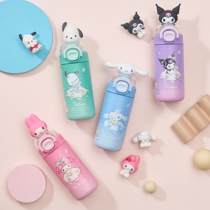 좋은 것을 담다 락앤락,스쿨핏 산리오캐릭터즈 원터치 피규어 텀블러 320ml