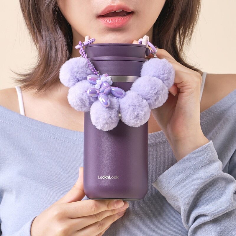 좋은 것을 담다 락앤락,[락앤락몰 전용] 메트로 투웨이 텀블러 355ml+ 폼폼스트랩+ 강아지키링 SET