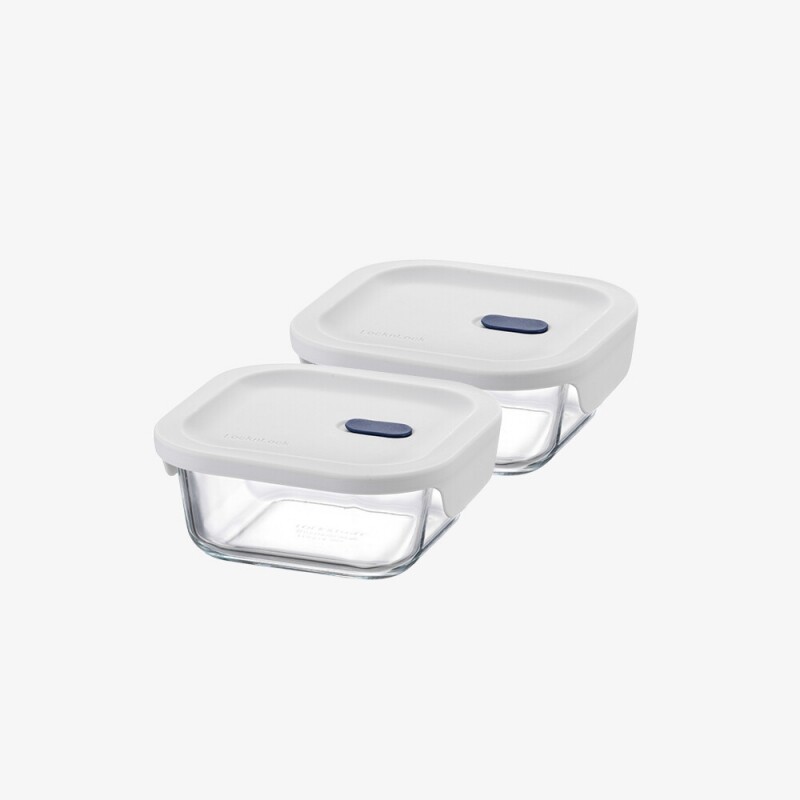 좋은 것을 담다 락앤락,[락앤락몰 전용]탑클라스 실리콘뚜껑 유리밀폐용기 500ml 2P 세트