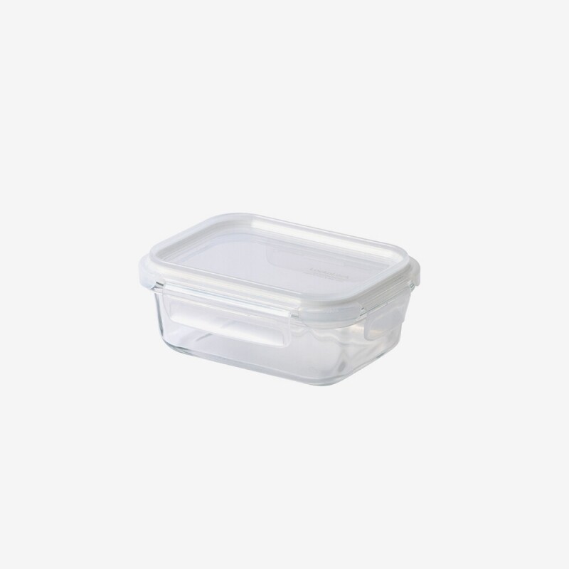 좋은 것을 담다 락앤락,스테커블 글라스 밀폐용기 직사각 370ml