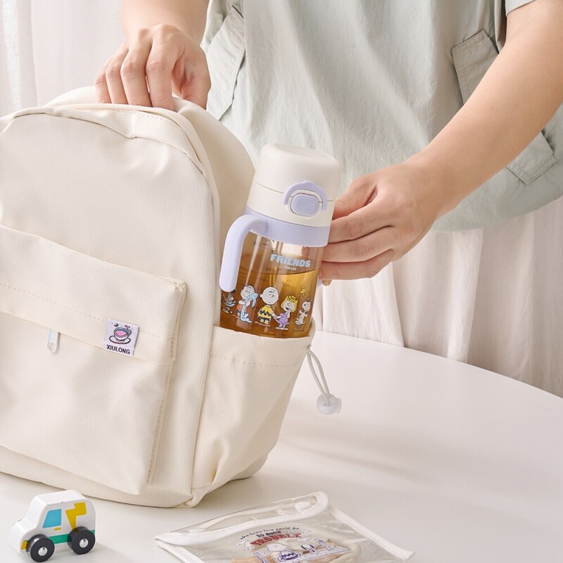 좋은 것을 담다 락앤락,스누피 리틀럽 원터치 PPSU 양손 빨대컵 310ml